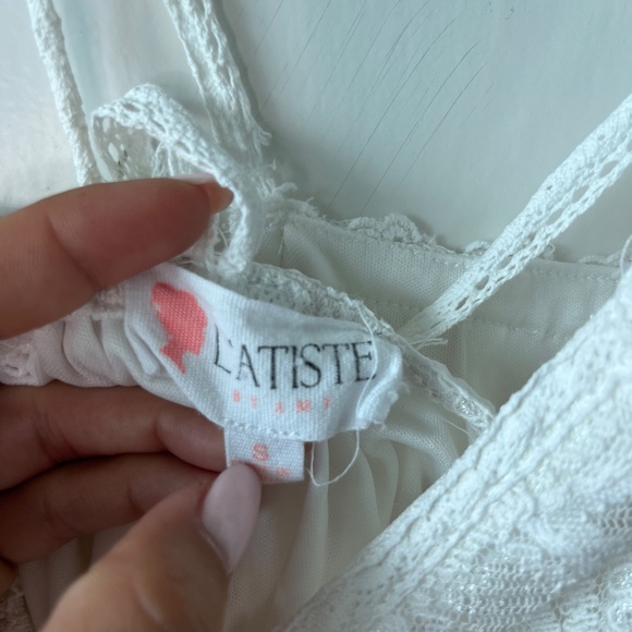 L’ATISTE by Amy White Lace Maxi Dress – Size S - Picture 12 of 12